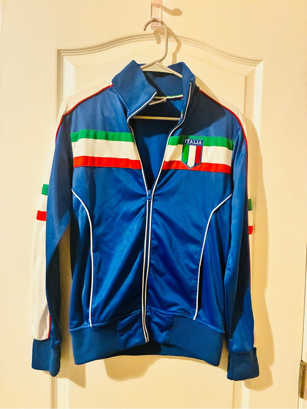 Retro Italia Soccer Full-Zip Track Jacket Blue XS